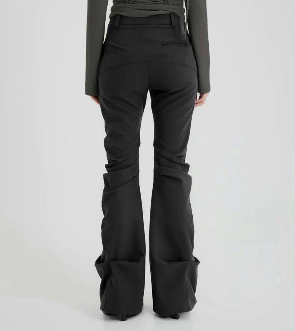 パンツ FLAREUP Asymmetrical Drape Pants (Black)