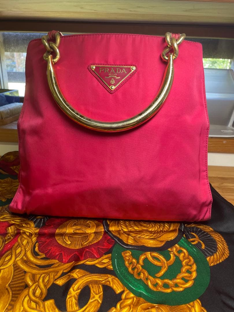 90s 超希少PRADA ピンク バッグ
