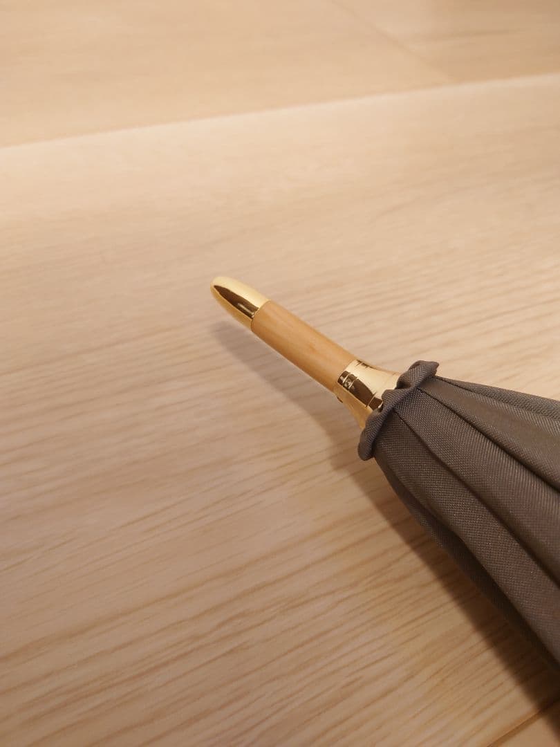 untule 日傘 長傘M バイカラー　ダークグレー/アイボリー