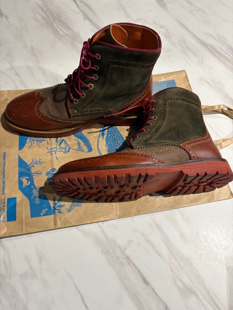 ダナー メダリオン ウイングチップ ワークブーツ D0021 ブラウン