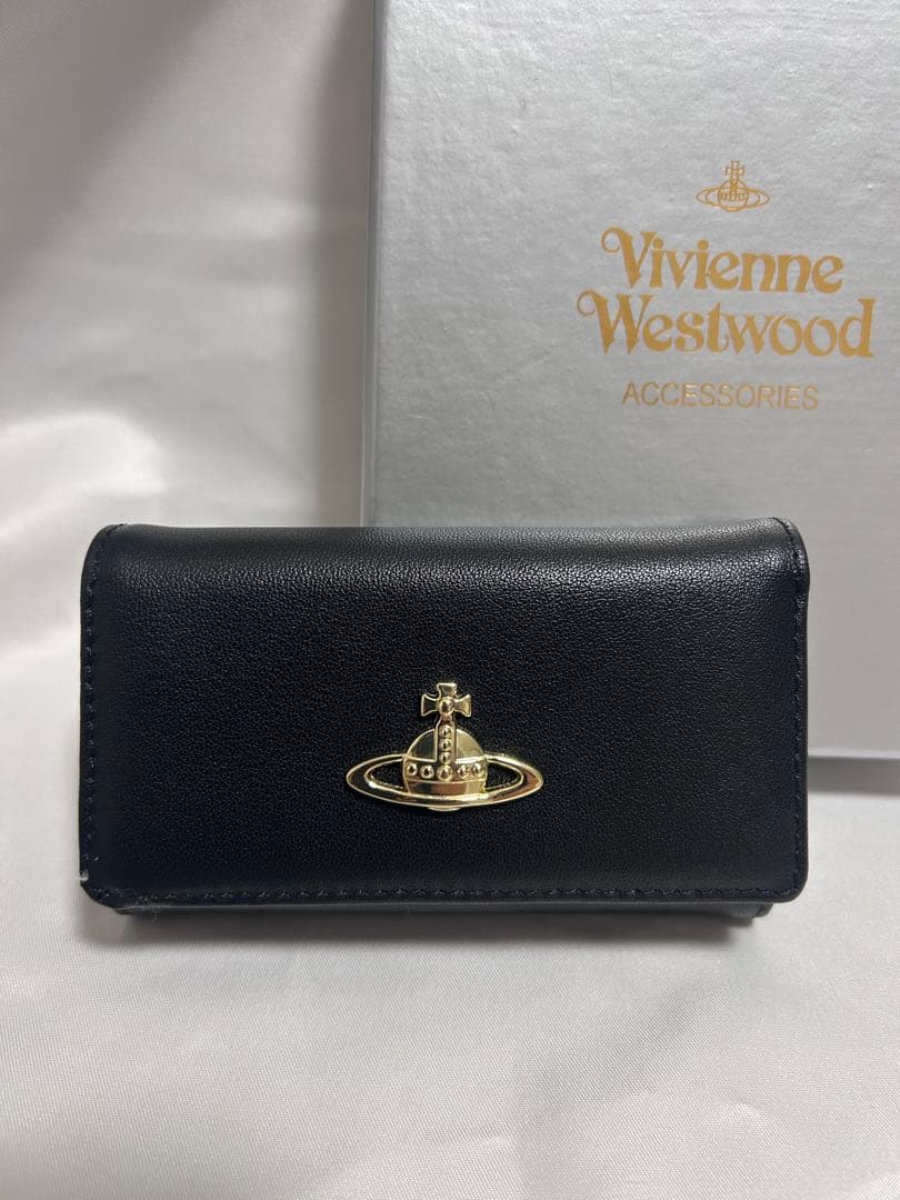 Vivienne Westwood ブラック レザー キーケース