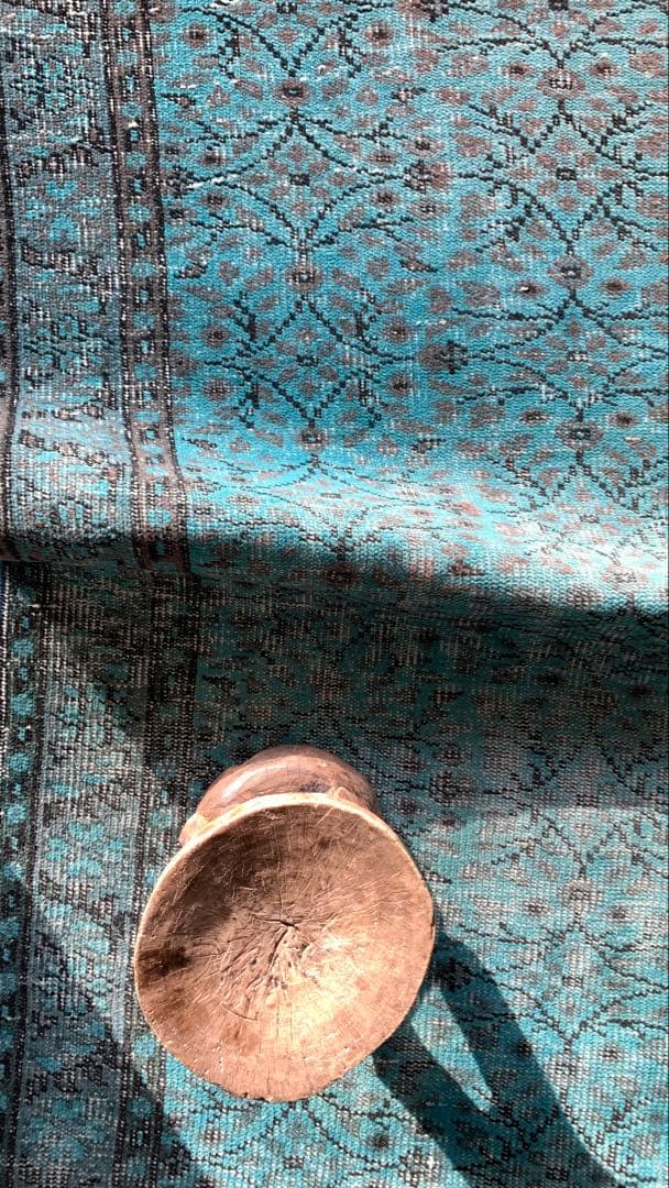 110×197 \"TEAL” ViNTAGE TURKiSH RUG