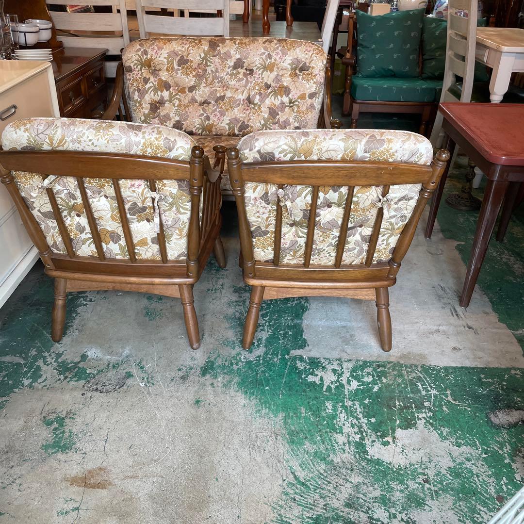 アンティーク，ソファ3点セット