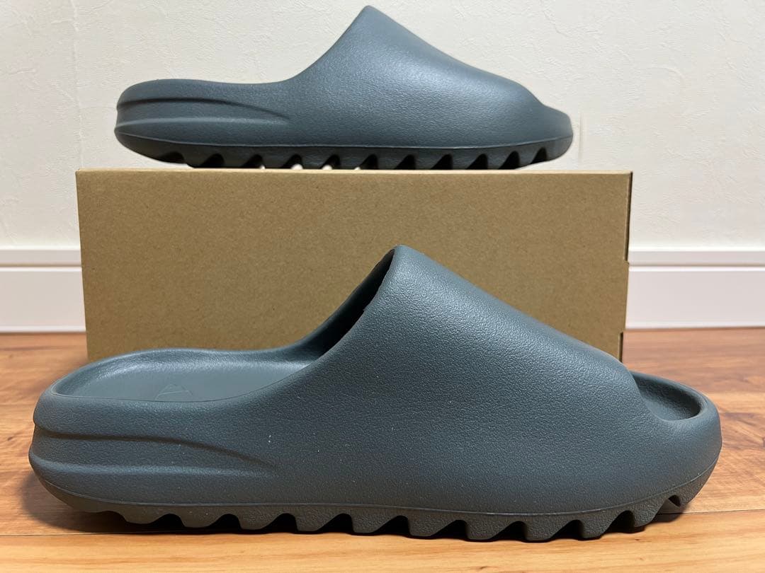 靴 adidas yeezy slide slate marine 28.5