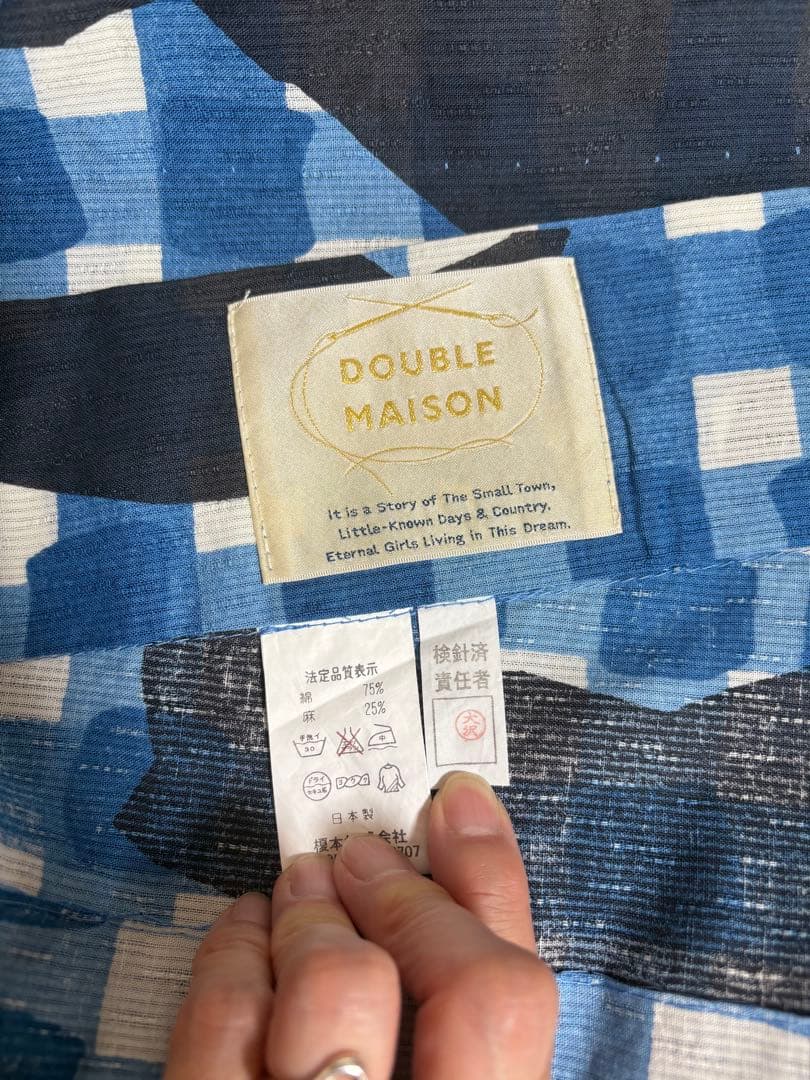 DOUBLE MAISON 浴衣　猫　浴衣クリーニング済