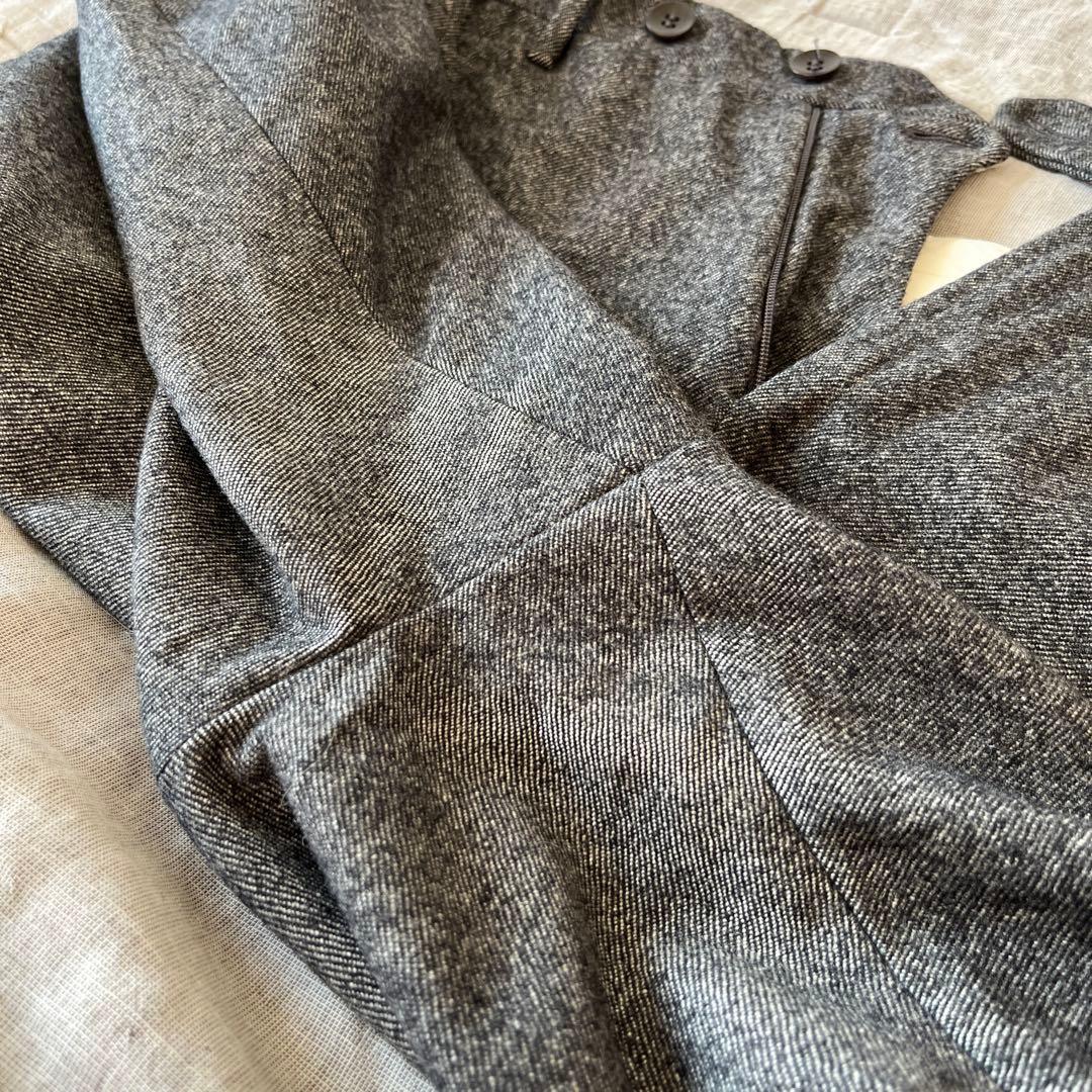 Rota ロータ ウール フランネル スラックス ダークグレー 44