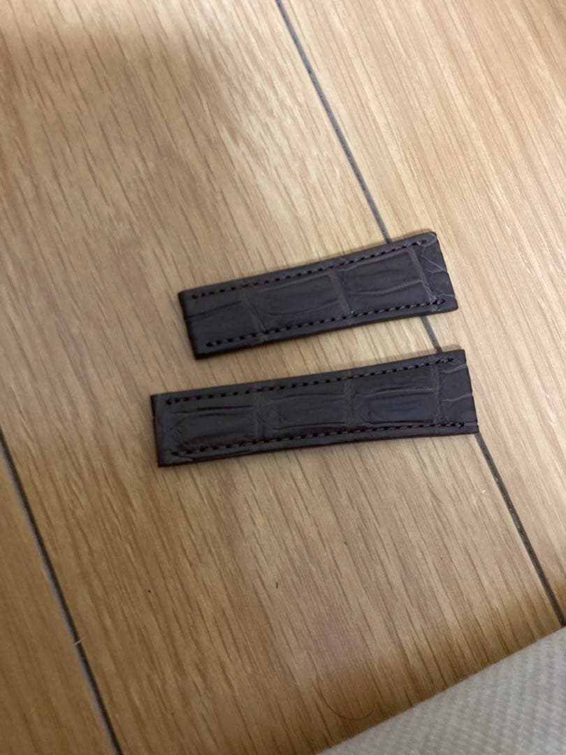 ロレックス　デイトナ用　艶消しクロコ革ベルト　Dバックル用