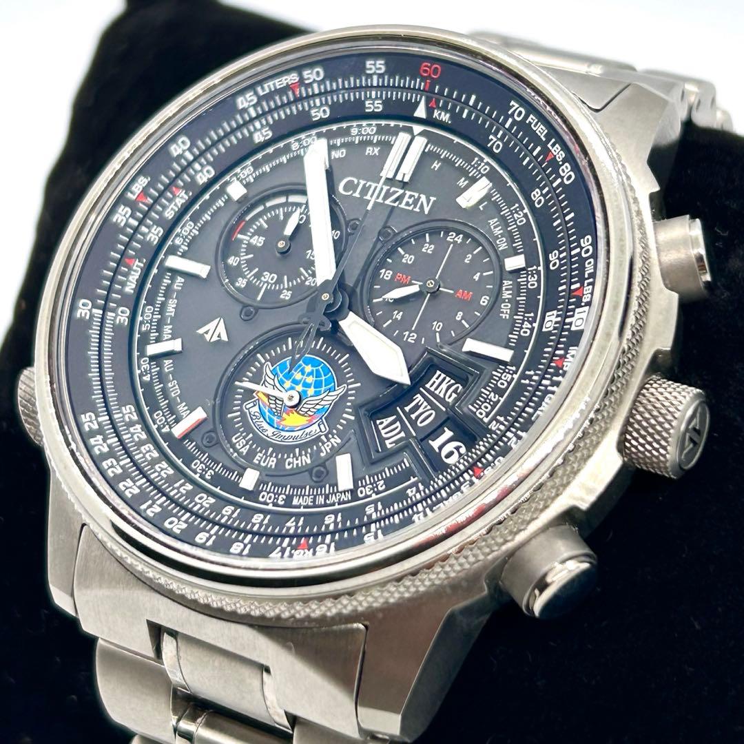 稼働 CITIZEN H610-T019382 ブルーインパルス エコドライブ