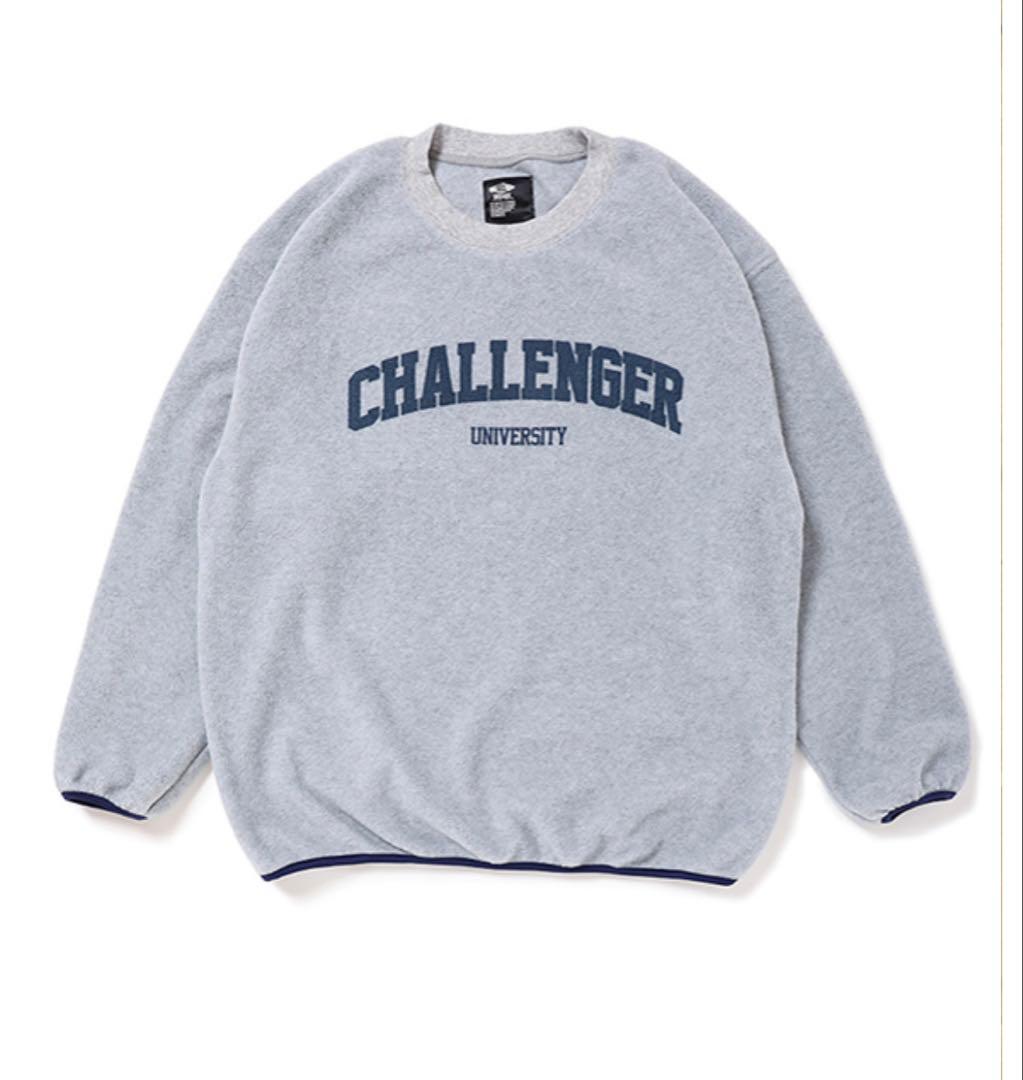 タ*コ様 challenger COLLEGE FLEECE L グレー