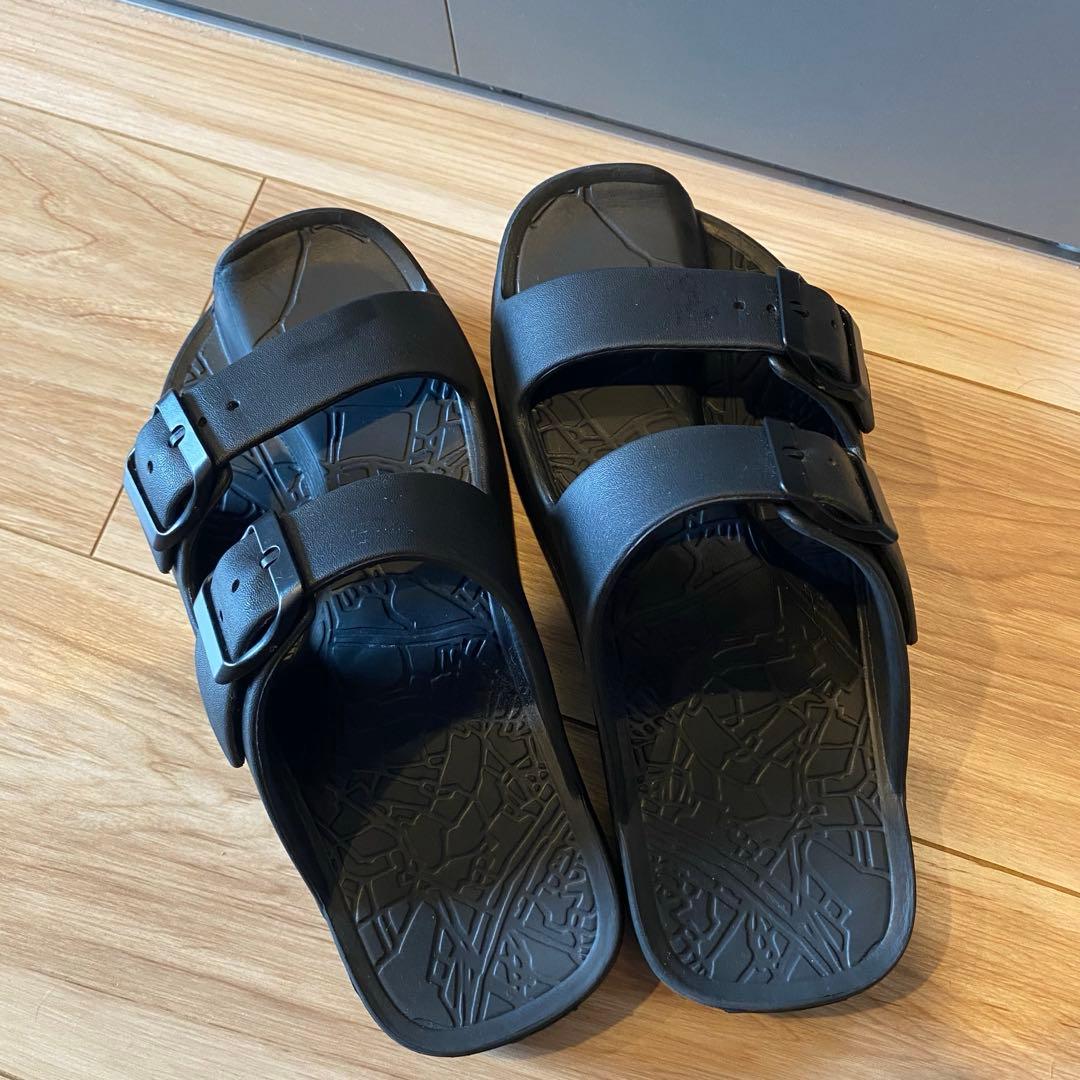 ラクバキ　イージーサンダル　ラップ　ブラック　S