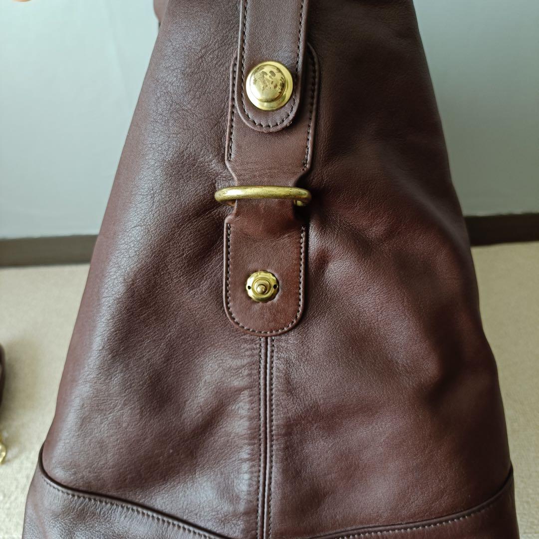 【希少】COACH オールドコーチ USA製 0503 レザー ボストンバッグ