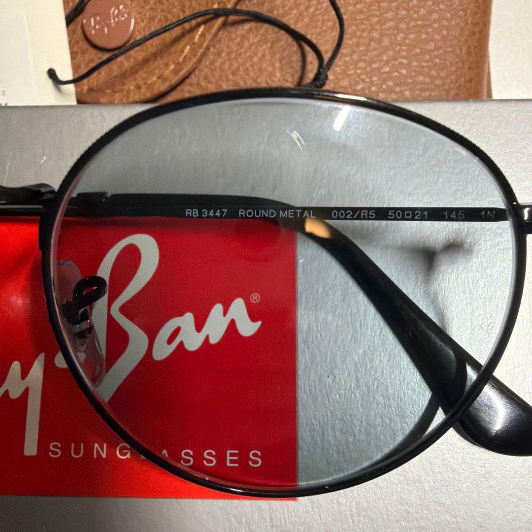 レイバン RB3447-002/r5 ライトグレー