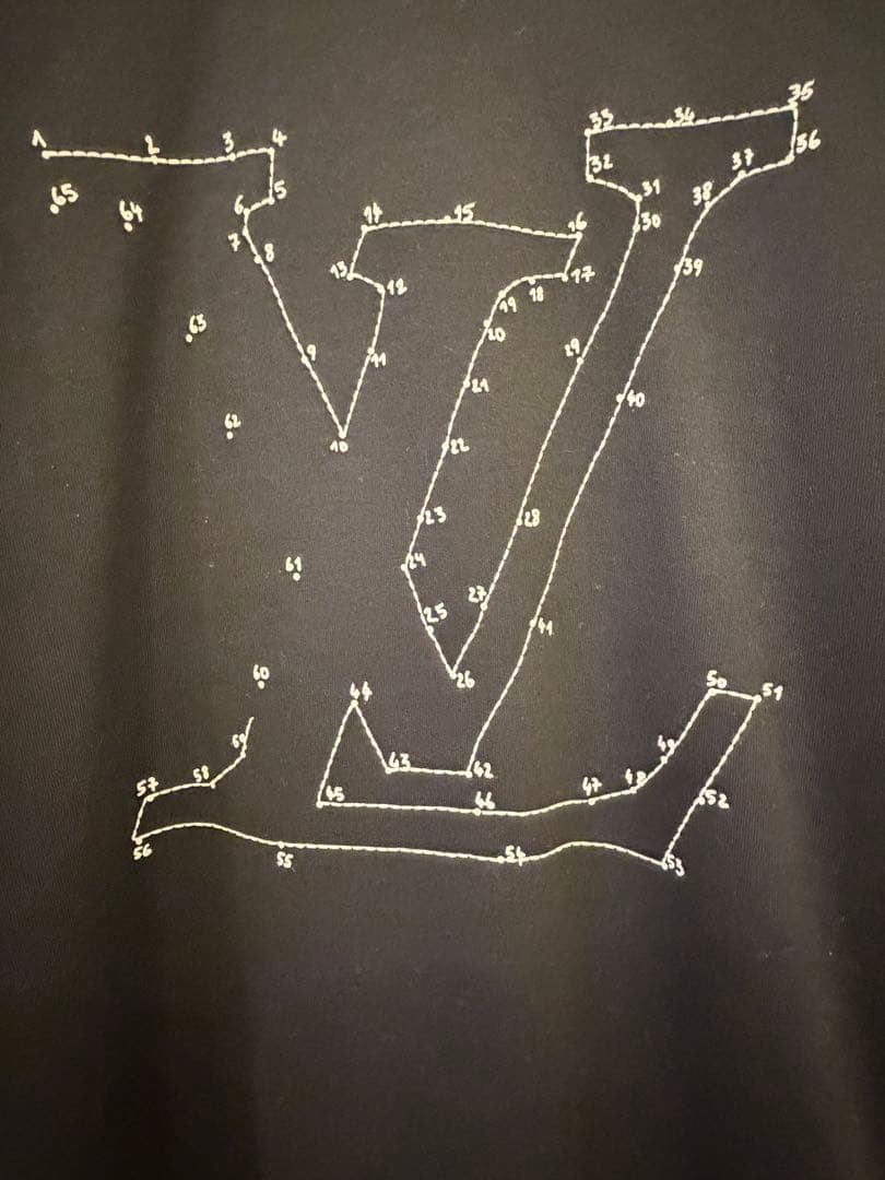 【極美品】Louis Vuitton ステッチプリントエンブロイダリートレーナー