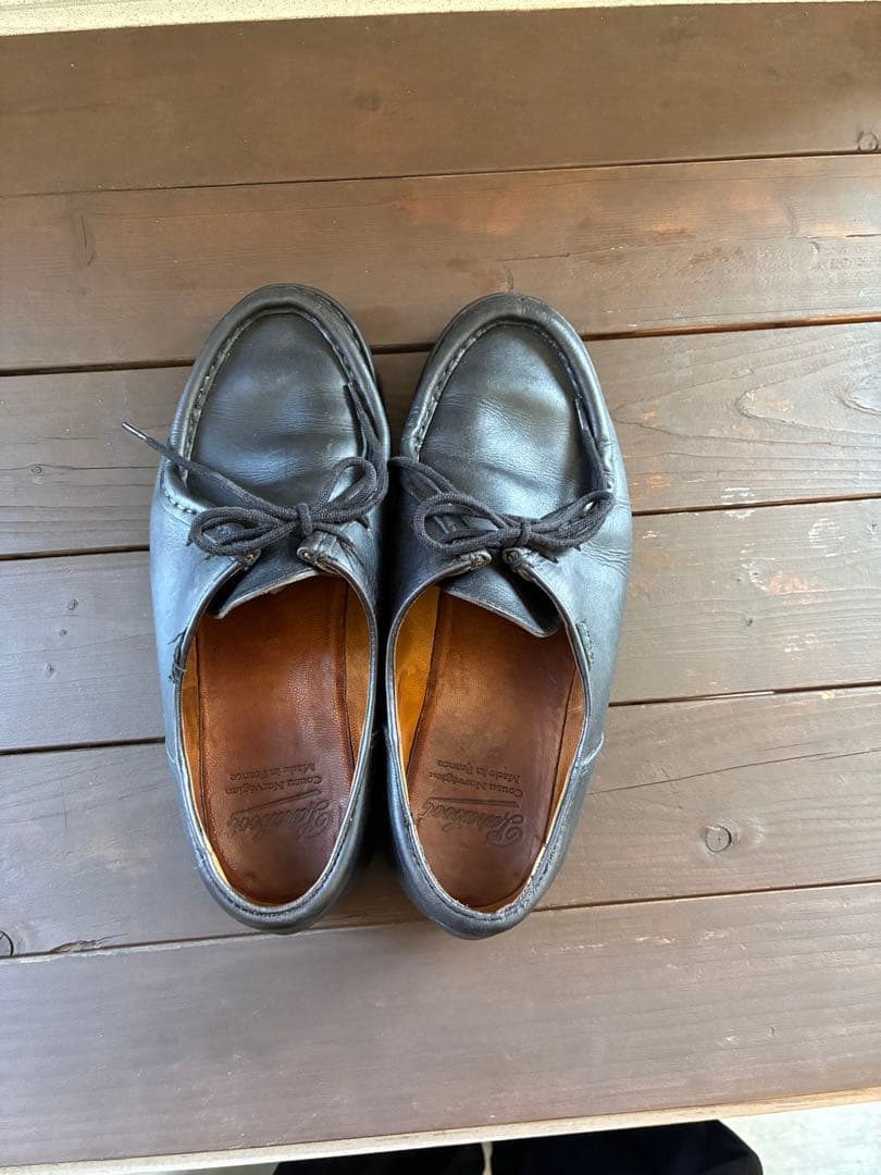 [タグ破損のため格安]パラブーツ　ミカエル黒40.5