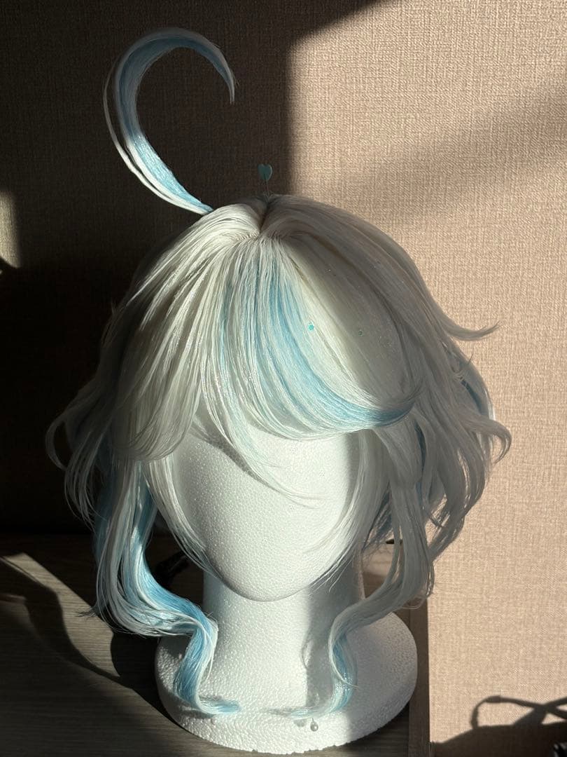 原神GENSHIN・フリーナ・コスプレ・ウィッグ　黒　セット済み