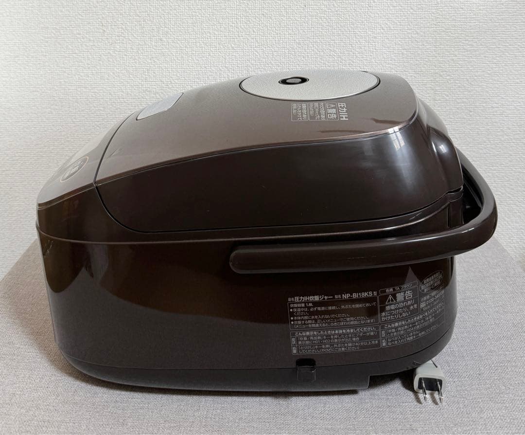 象印 極め炊き 圧力IH炊飯ジャーNP-BI18KS 動作保証