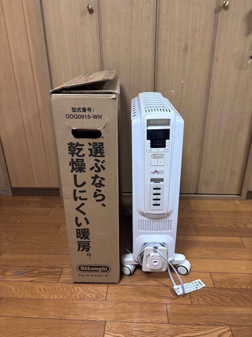 DeLonghi DD00915-WH オイルヒーター ホワイト デロンギ