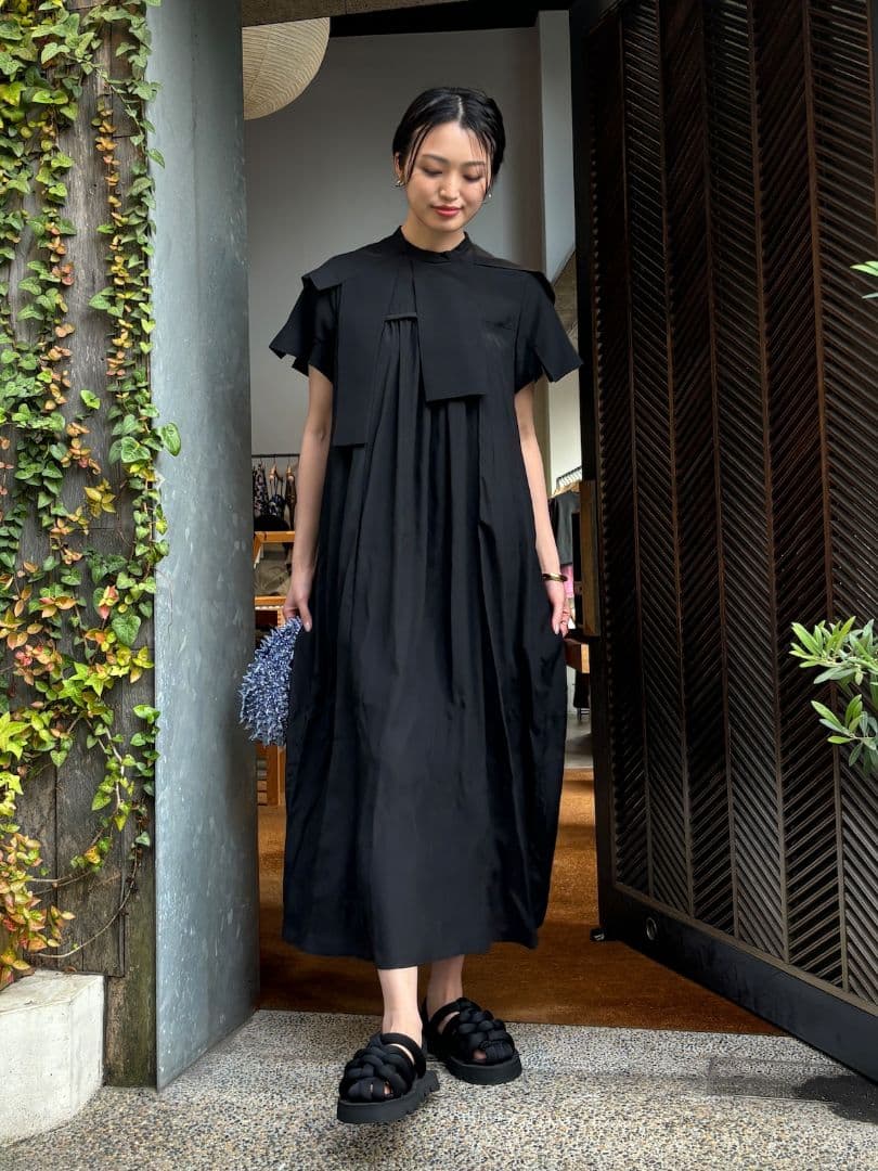 ✿　エンフォルド　2024ss　A-LINE HIDDEN ARM DRESS