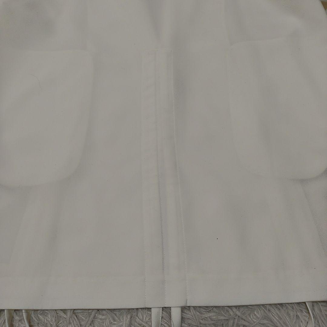 UN3D.　ヘムギャザージャケット　白　アンスリード