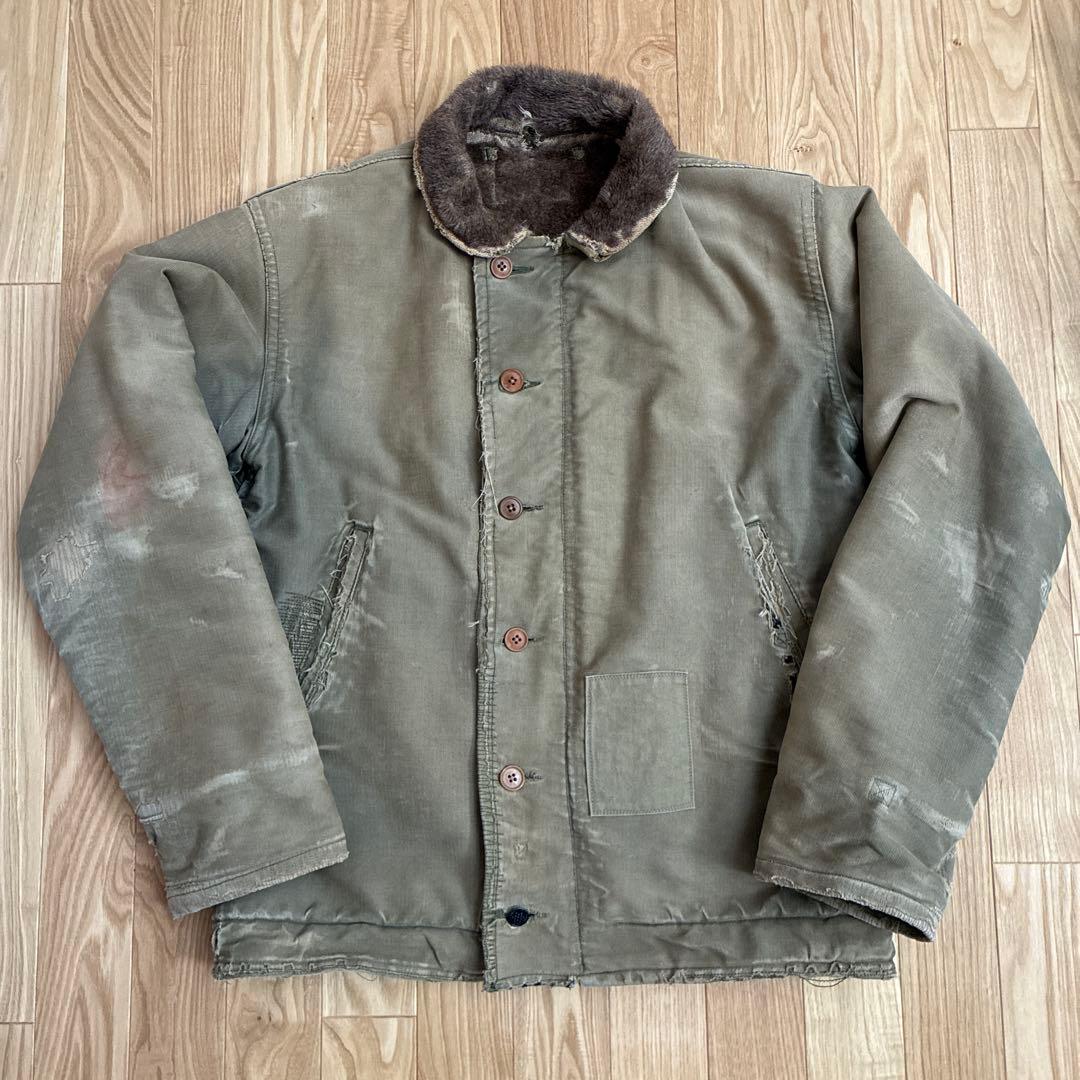 N1 40s デッキジャケット ヴィンテージ 米軍実物 ステンシル USN