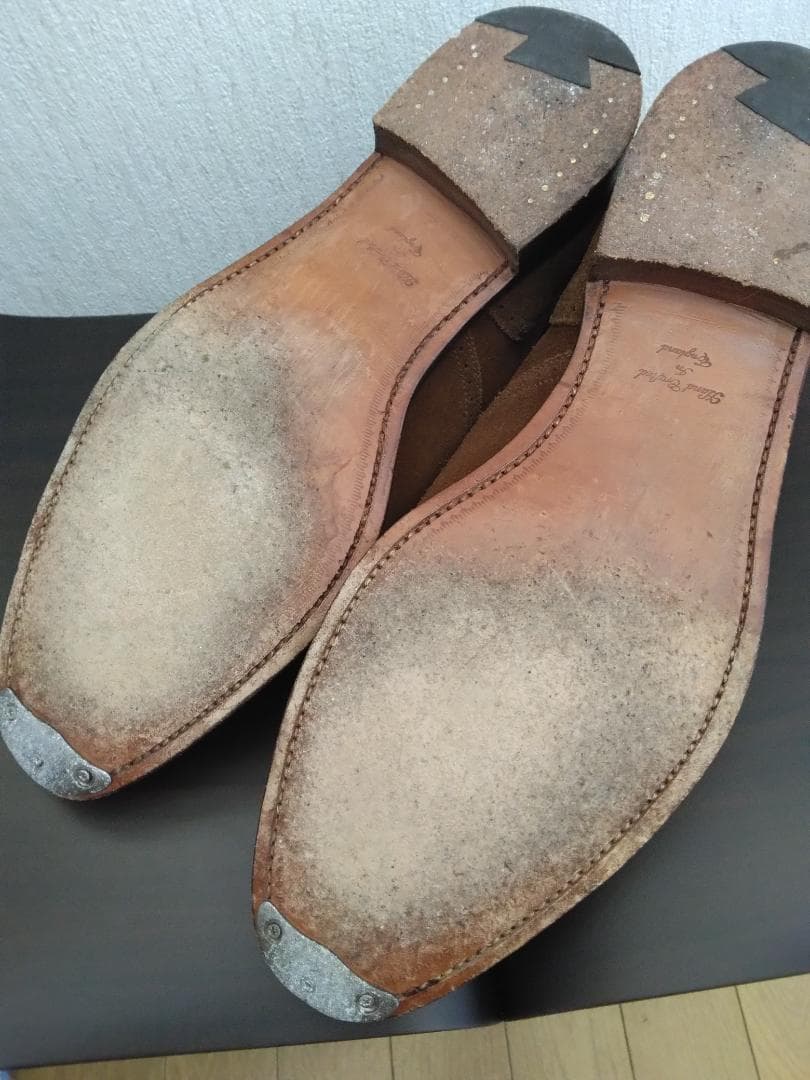 クマ吉さん専用【UK8.5】クロケット＆ジョーンズ　スエードブローグ