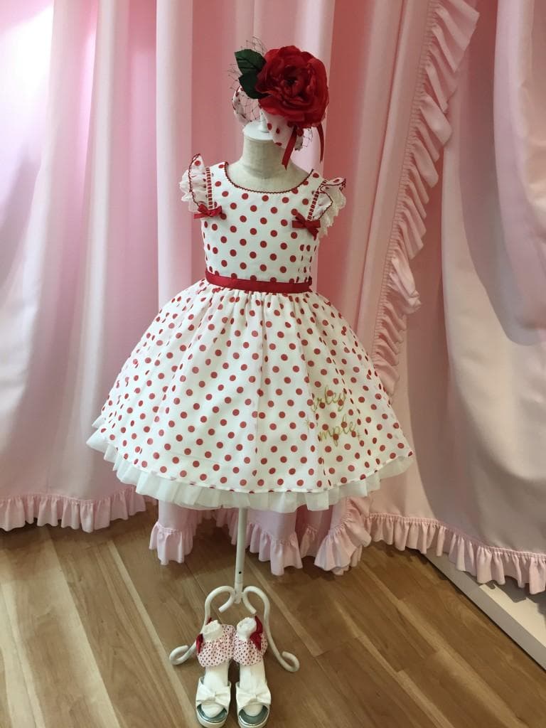 り*ん様 阪急限定シフォンドットドレス・100・新品タグ付き・・シャーリーテンプ