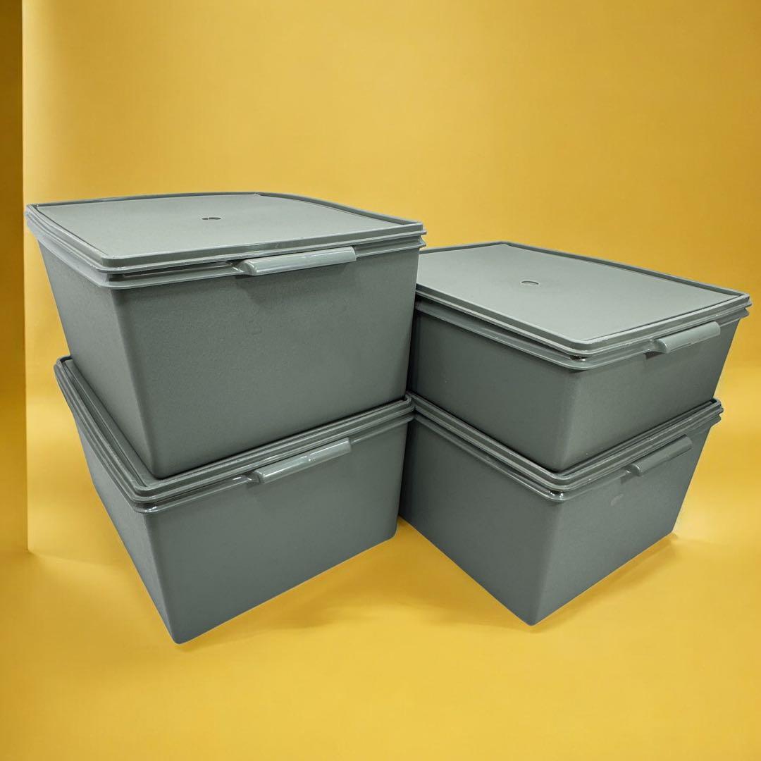 タッパーウェア スーパーケース 4個 セット 収納ケース