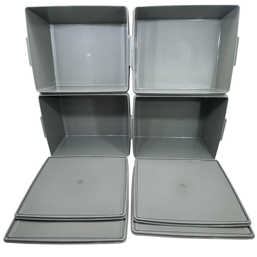 タッパーウェア スーパーケース 4個 セット 収納ケース