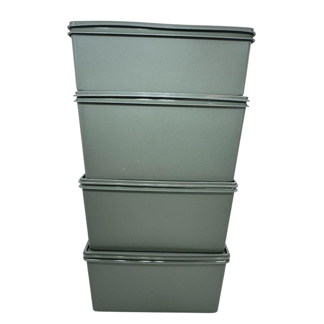 タッパーウェア スーパーケース 4個 セット 収納ケース