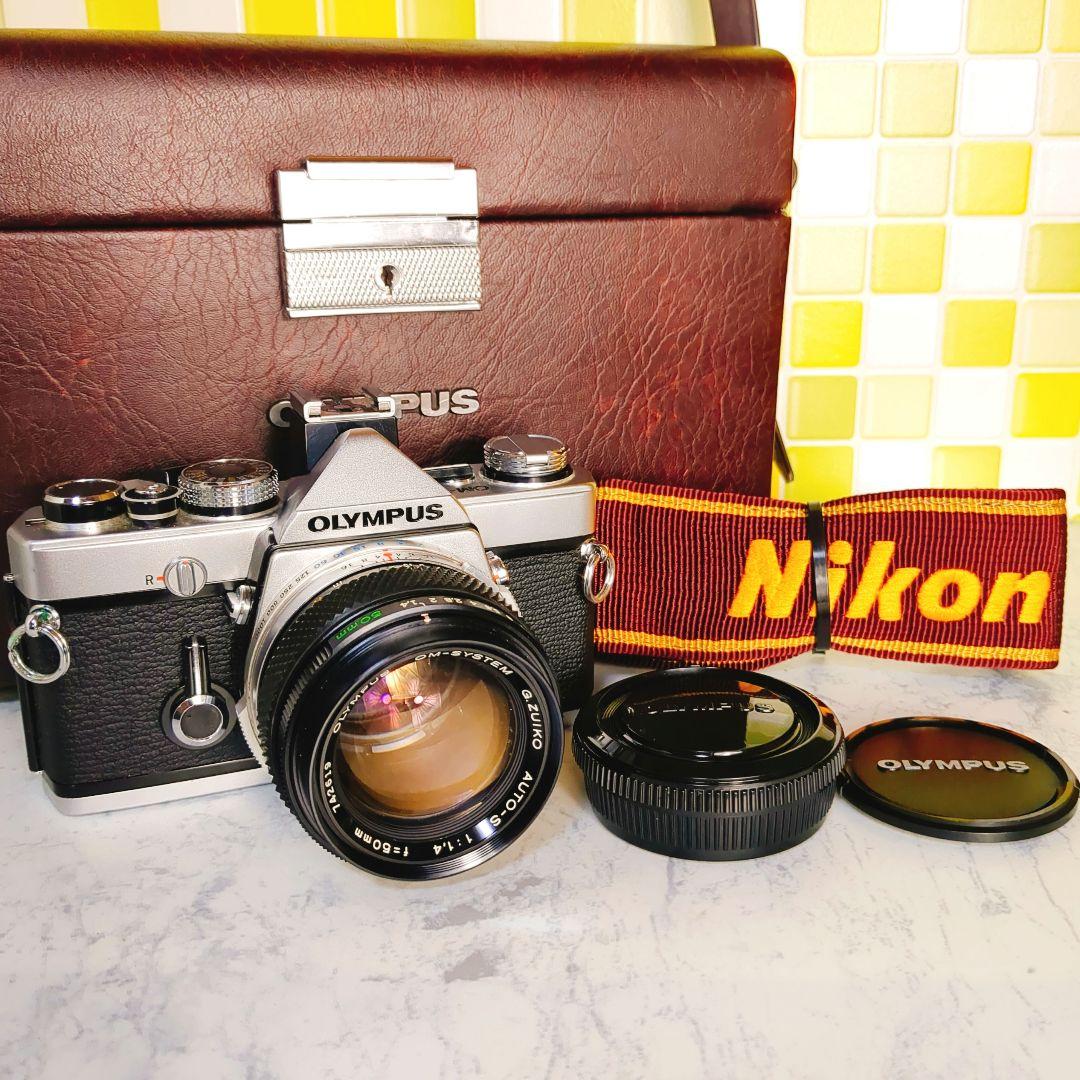 ★完動品★ OLYMPUS OM-1N 一眼レフ 　フィルムカメラ セット