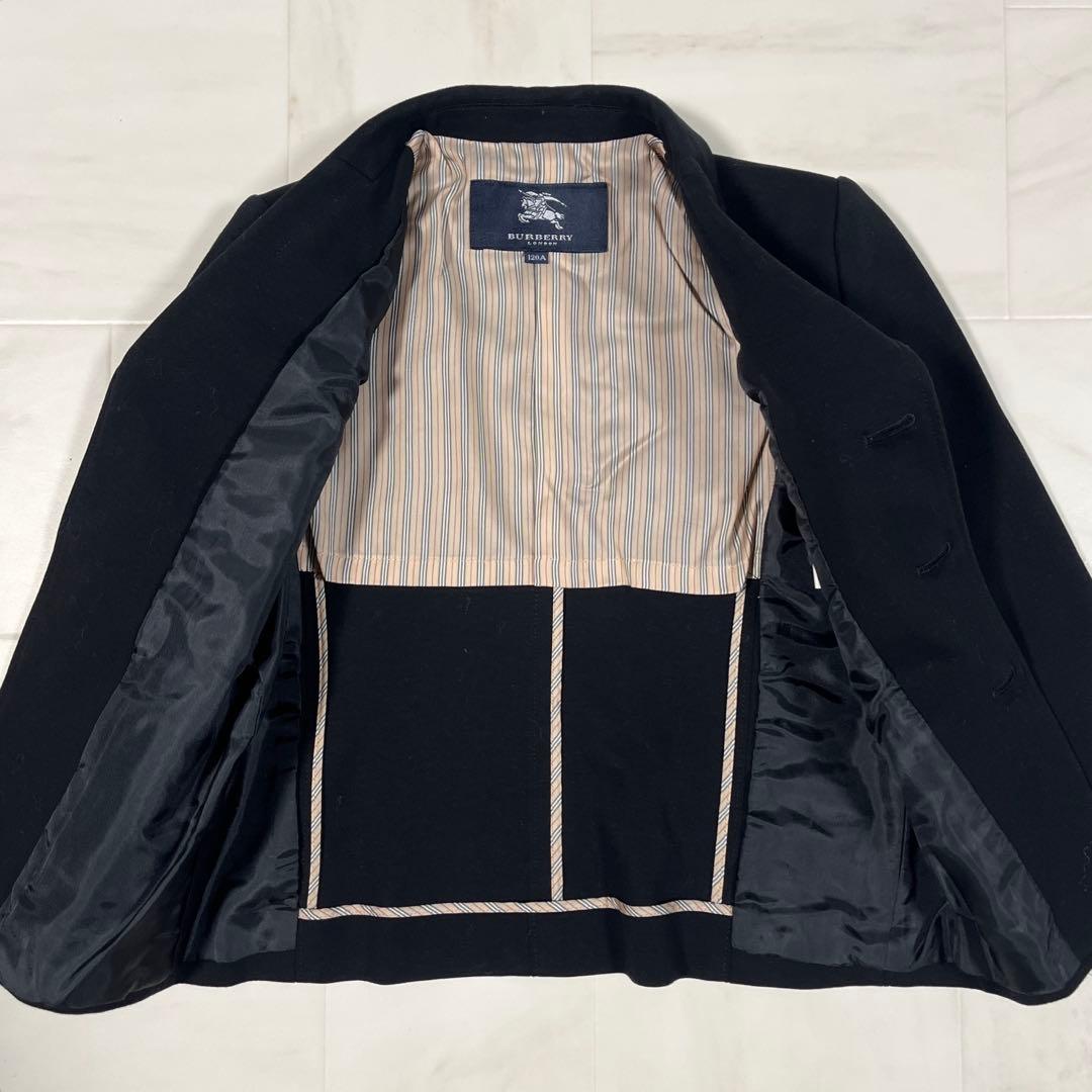 バーバリー フォーマルスーツ 120 卒園式 入学式 ブラック セレモニー 黒