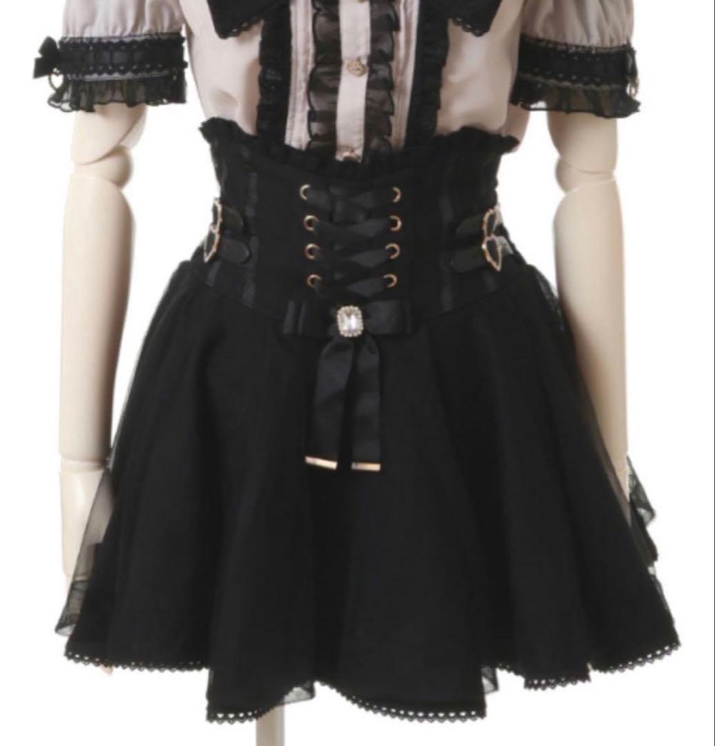 リズリサ レースアップコルセットライクスカパン LIZLISA