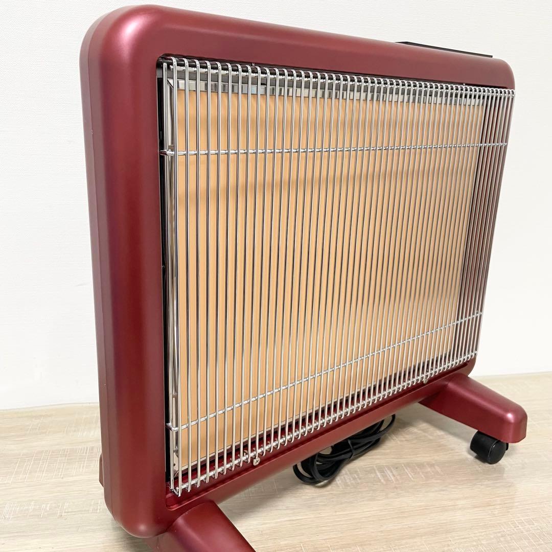 ★美品★ 遠赤外線暖房機 サンルミエ タイマー付 E800L-TM レッド