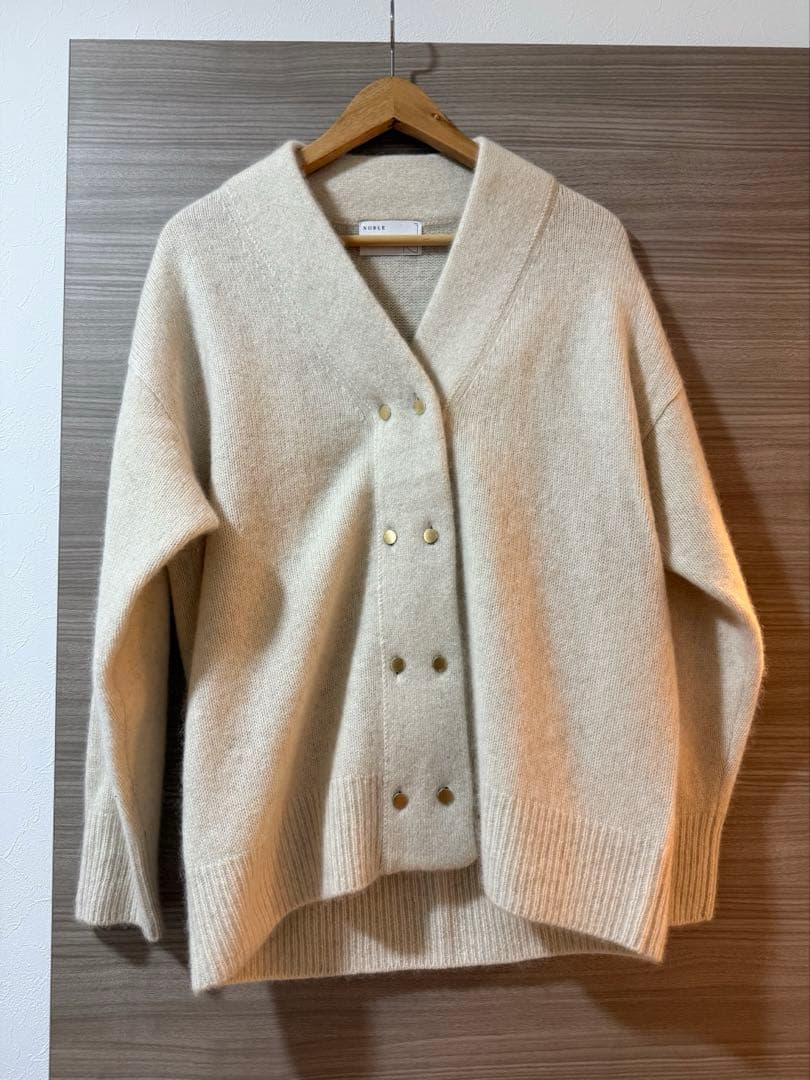 NOBLE YAK/ヤク ダブルボタンニットカーディガン
