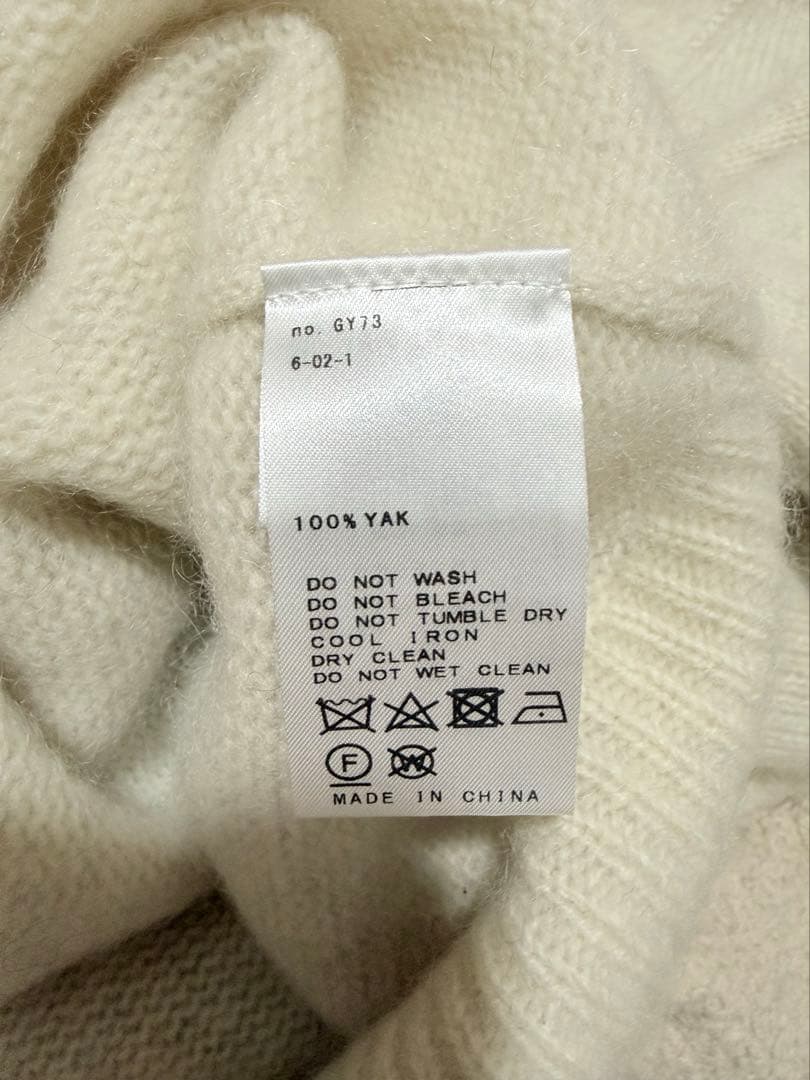 NOBLE YAK/ヤク ダブルボタンニットカーディガン