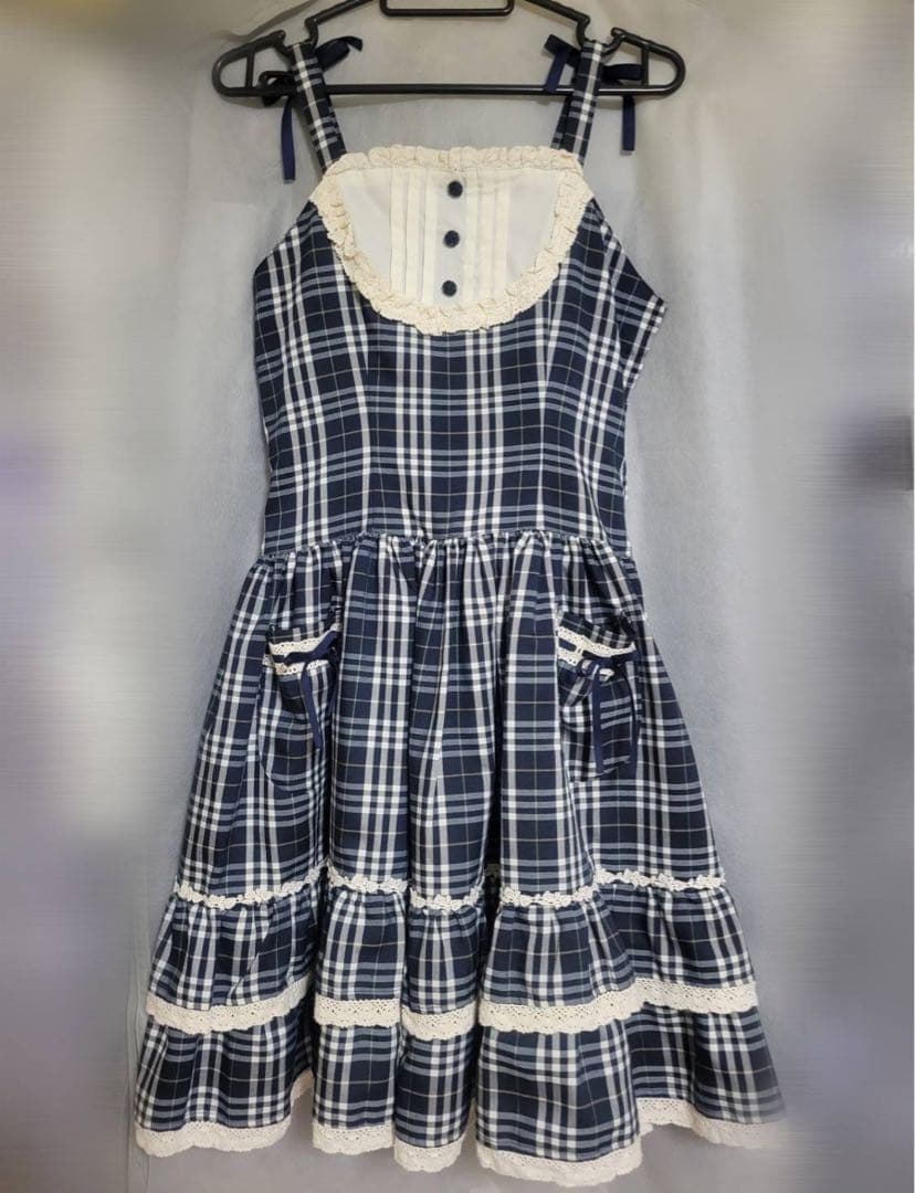 ALICE and the PIRATES タータンチェックジャンパースカート