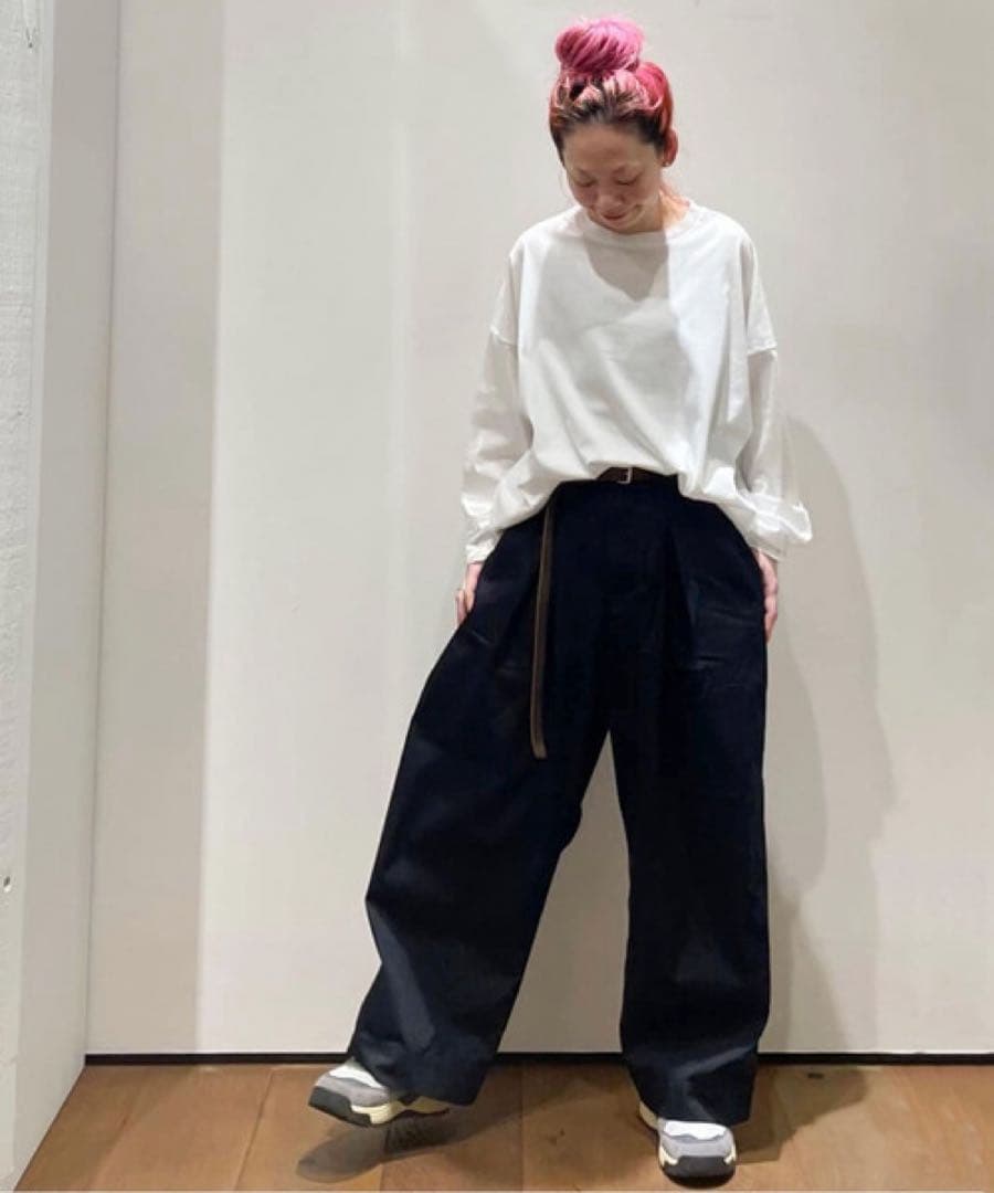 ジャーナルスタンダードラックス | サテンストレッチ インボックスパンツ