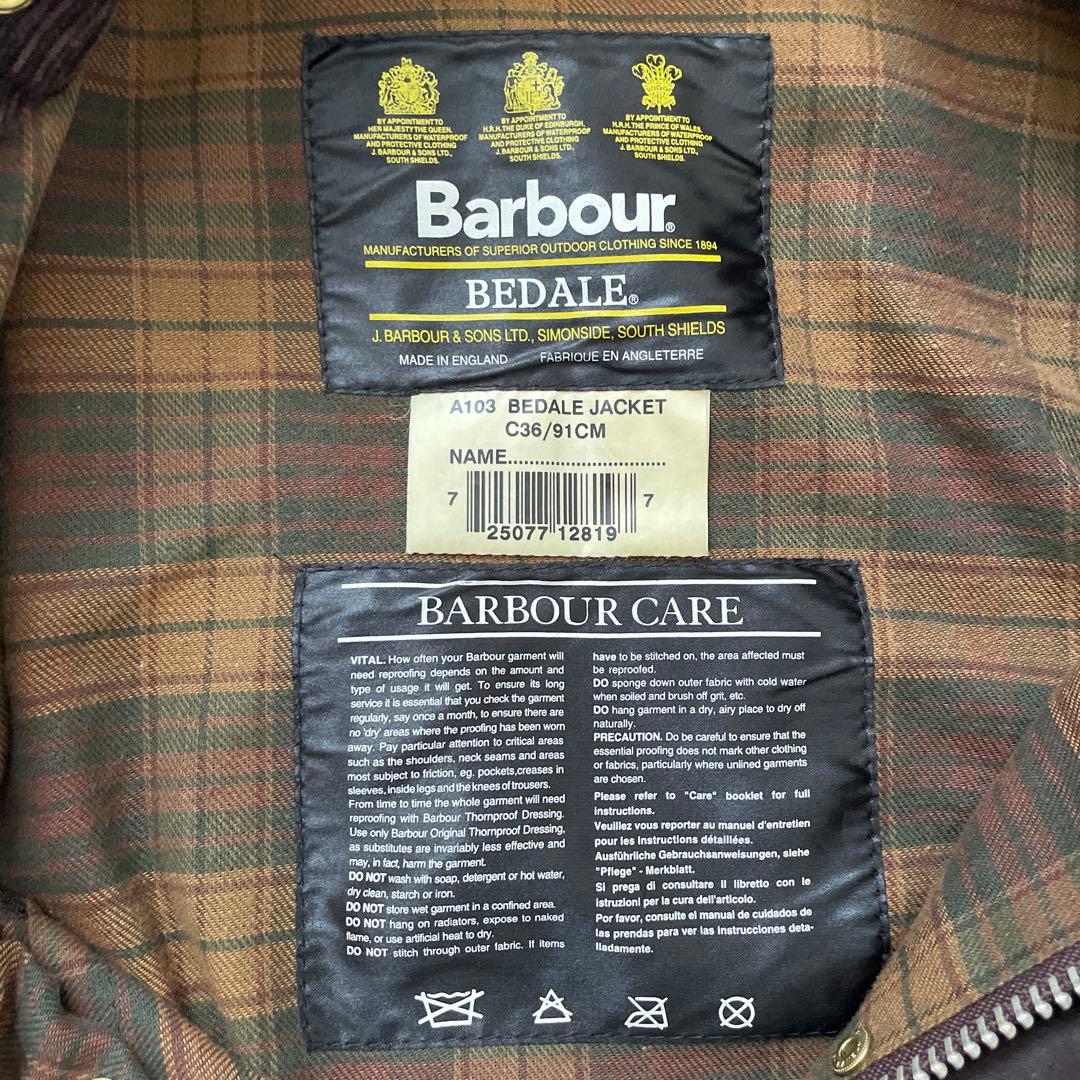 バブアー　Barbour Bedale Jacket 英国製