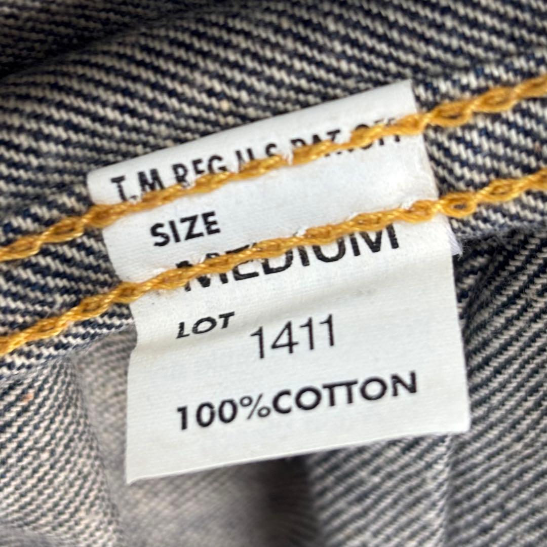 極美品 復刻 Lee 三角タグ 101 濃紺 デニムジャケット1411