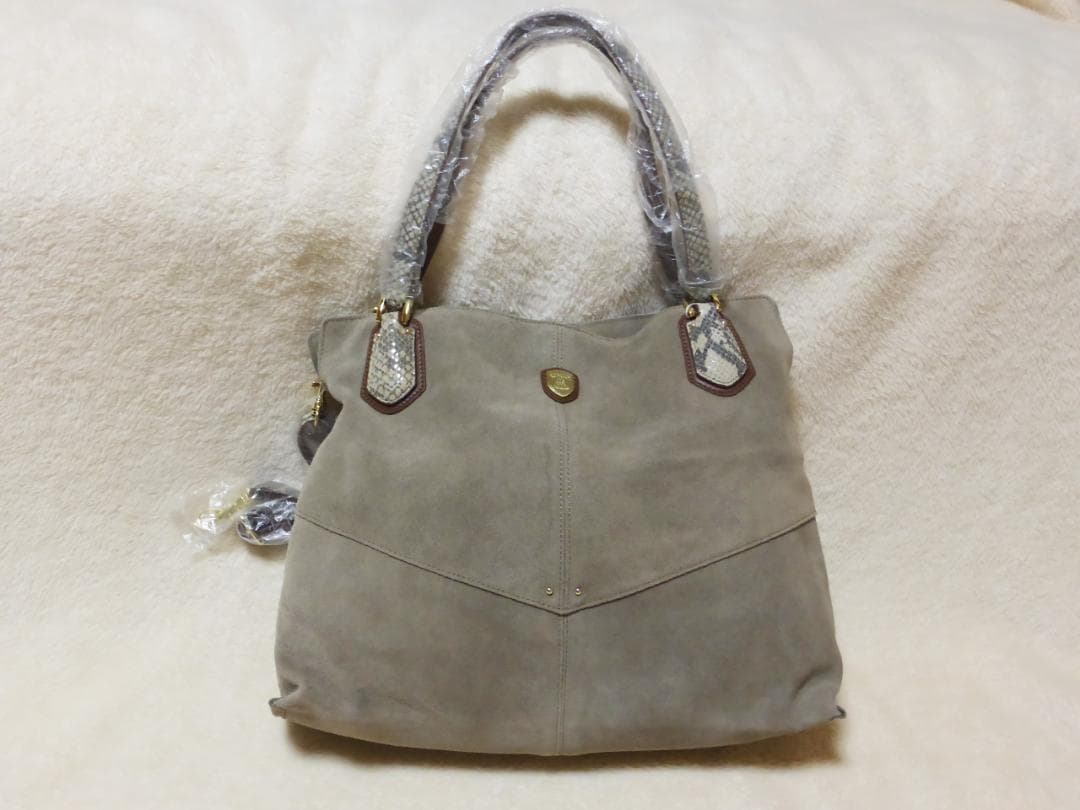 【minさま専用】トプカピ　スエードパイソン型押し2wayA4トートバッグ