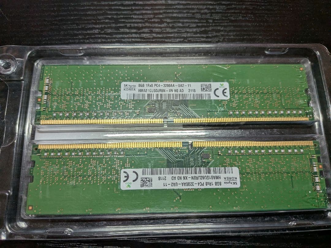 DDR4 メモリー 8GB 2枚組 PC4-3200AA SK hynix