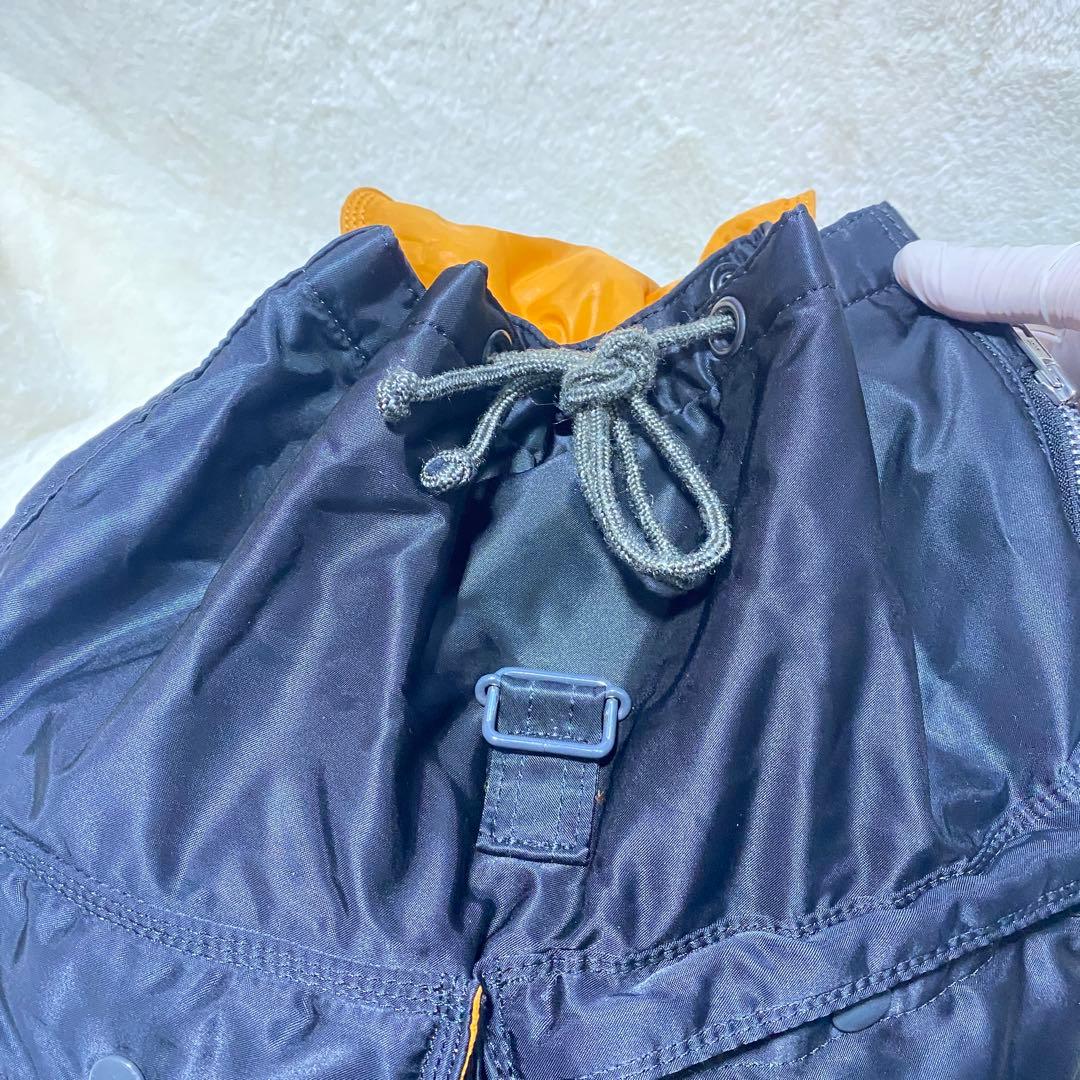 極美品 ポーター タンカー バックパック リュック A4 通勤 大容量 巾着 黒