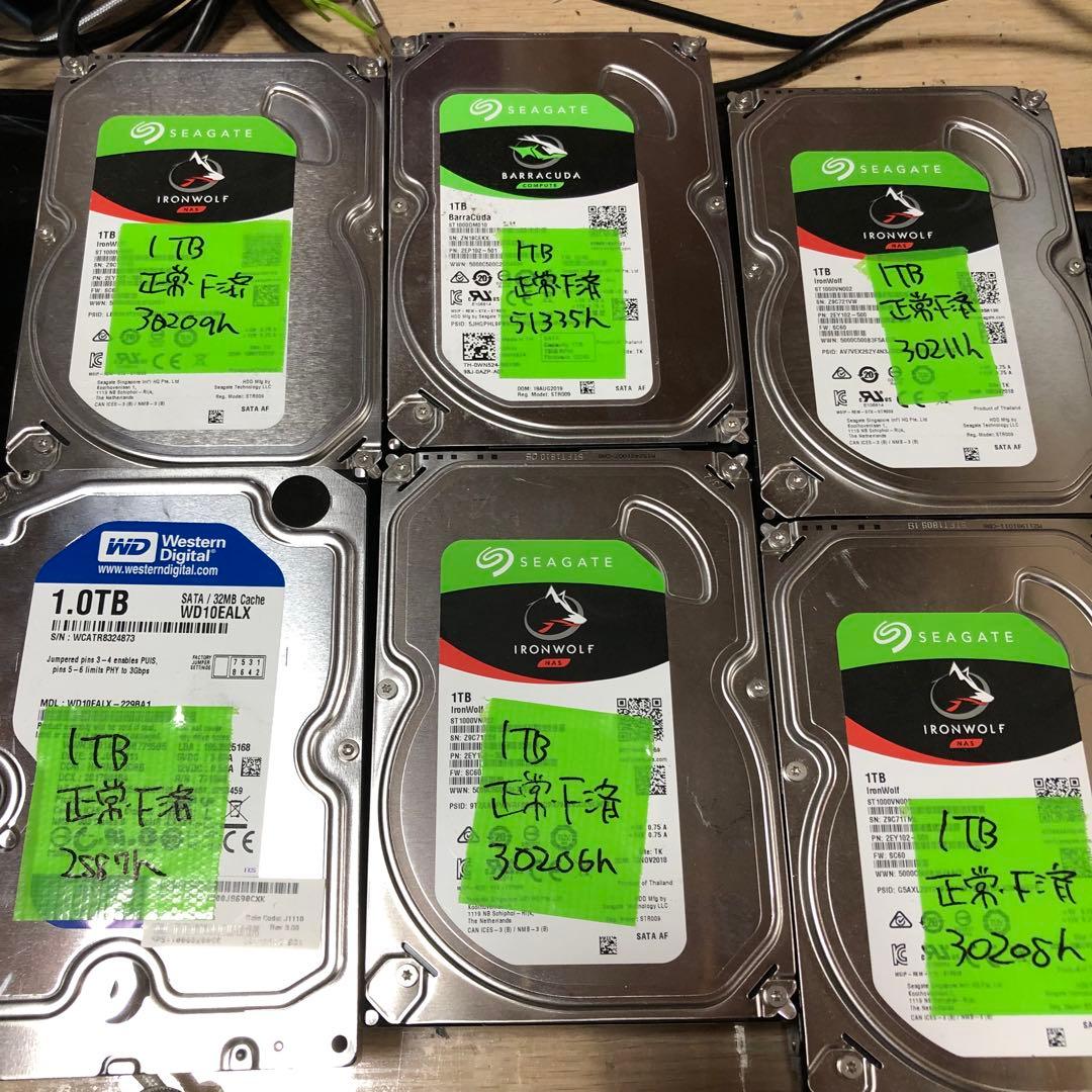 906 1TB HDD 3.5インチ 正常 6個 まとめ売り