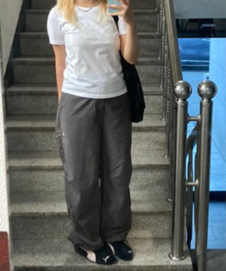 coyseio パンツ Strap Line Pants Grey 1サイズa5