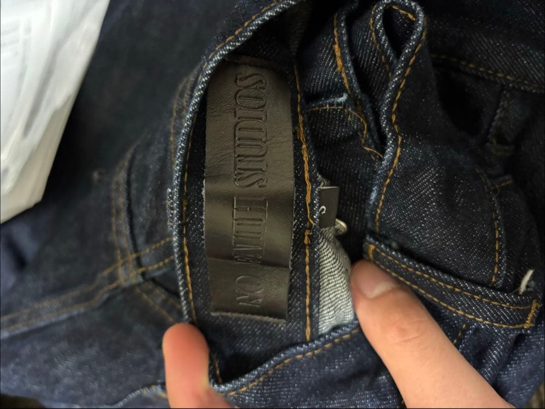 パンツ NO/FAITH STUDIO JAPANESE LOOSE FIT BLUE