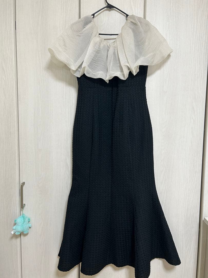 【aya様】Leja 2WAYオフショルダーパフスリーブマーメイドワンピース