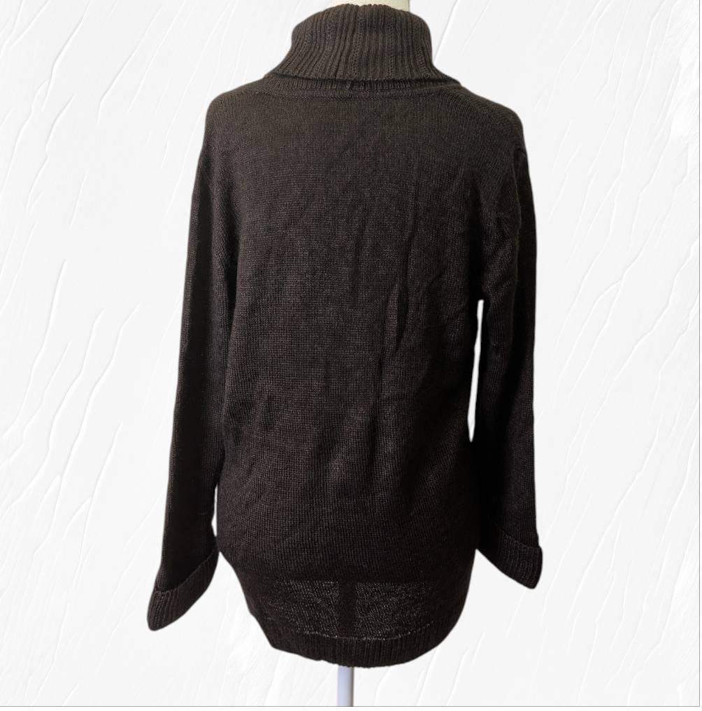 【美品】LEONARD レオナール カーディガン ブラウン 花柄 ＬＬ