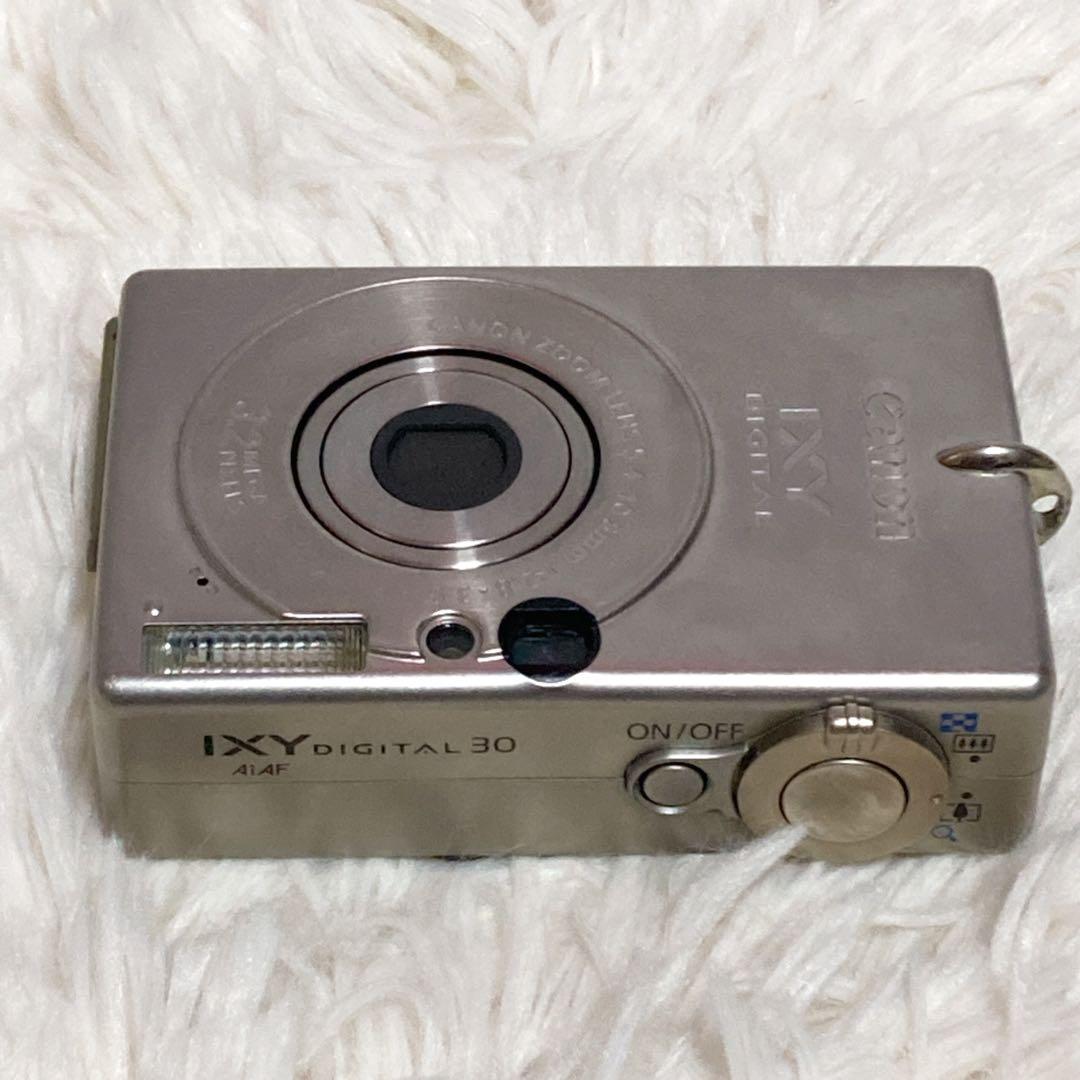 【動作品】Canonキャノン IXY DIGITAL 30 デジカメ シルバー