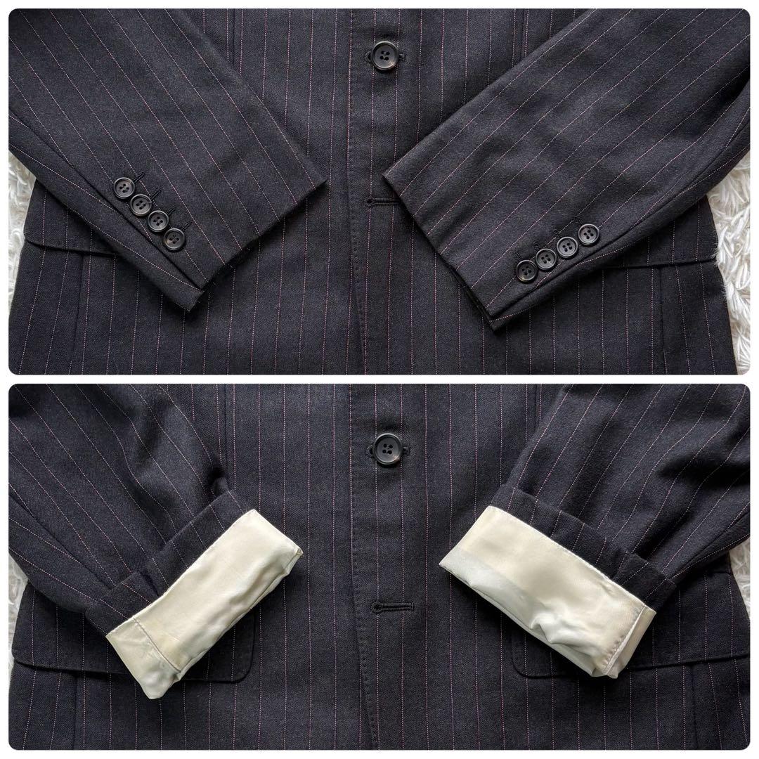 美品 ポールスミスコレクション スーツ 生地英国製カシミヤ混 グレー M