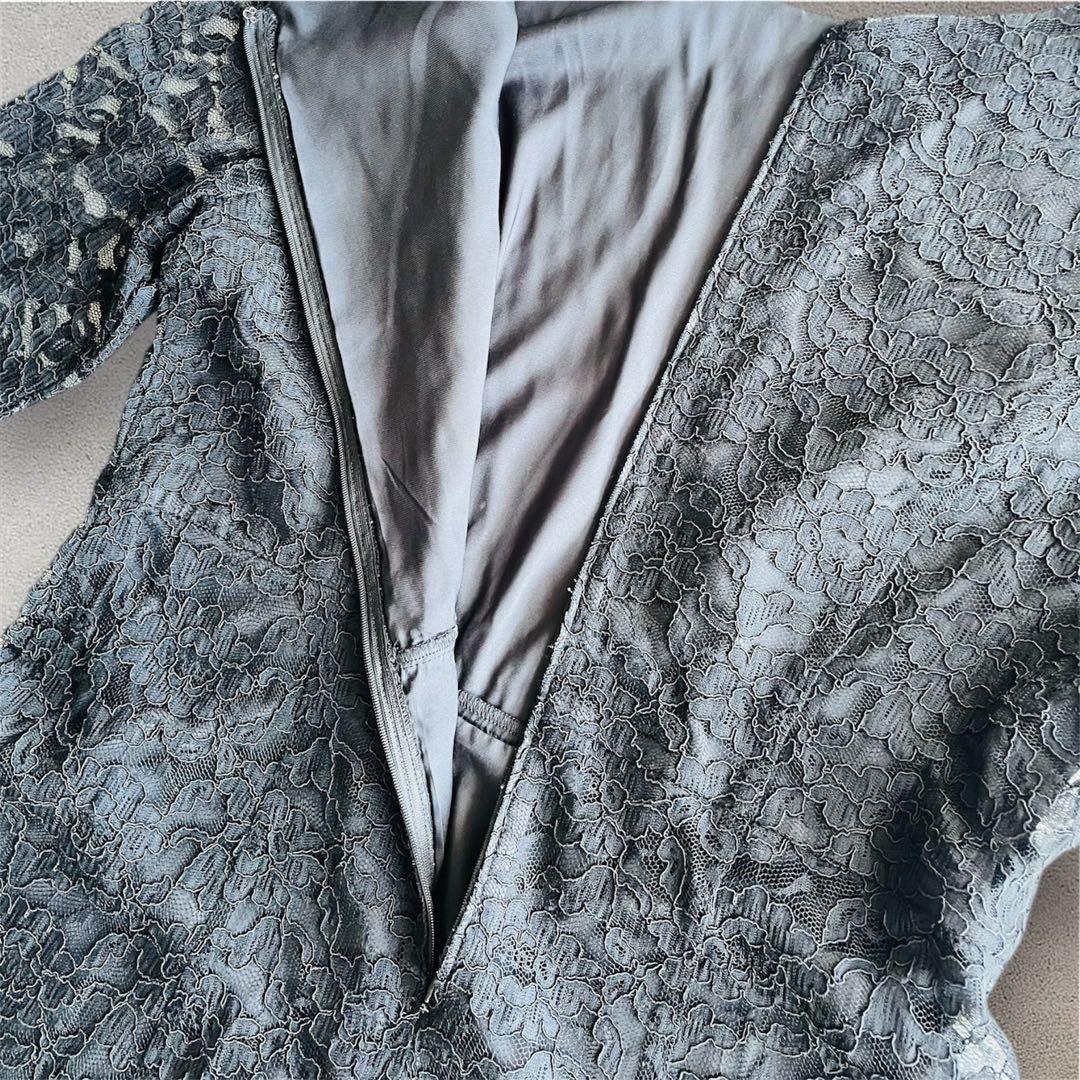 美品✨ アールズガウン 総レース ロングワンピース 4L 黒 ブラック